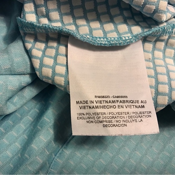 Nike Lucky Azalea Half Zip Golf Pullover Womens Size Teal Blue - Picture 4 of 8